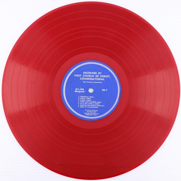 First Church Of Christ Congregational Western Electric Recording Red LP Record - Picture 4 of 4